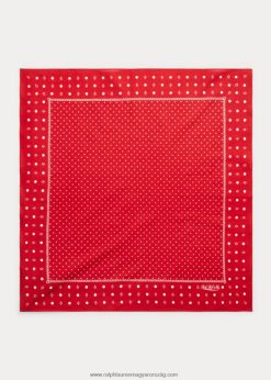 geometrikus mintás pamut bandanna 2680482464 férfiak Ralph Lauren piros/krém