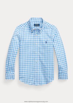 gingham pamut poplin ing 2680486424 gyerekek Ralph Lauren kék fehér