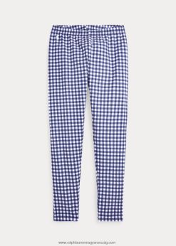 gingham stretch jersey legging 2680487564 gyerekek Ralph Lauren kék gingham