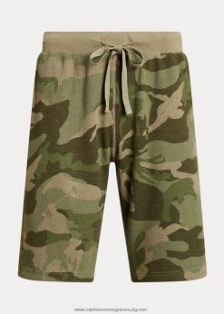 gofrikötött alvás rövid 268048325 férfiak Ralph Lauren Olive Player Camo