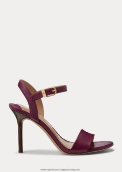 gwen nappa bőr szandál 2680485017 nők Ralph Lauren szilvás kaspia