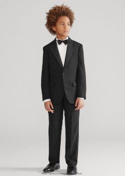 gyapjú barathea szmoking 2680486006 gyerekek Ralph Lauren fekete