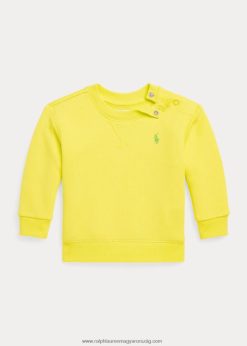 gyapjú crewneck pulóver 2680487976 baba Ralph Lauren lézer sárga