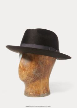 gyapjú filc fedora 2680488913 férfiak Ralph Lauren szüreti barna