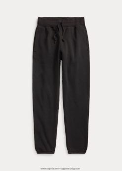 gyapjú melegítőnadrág 2680481713 férfiak Ralph Lauren kifakult fekete