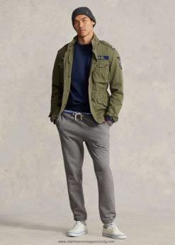 gyapjú melegítőnadrág 268048553 férfiak Ralph Lauren hamuszürke hanga