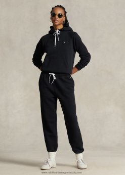 gyapjú sportos nadrág 2680489110 nők Ralph Lauren fekete