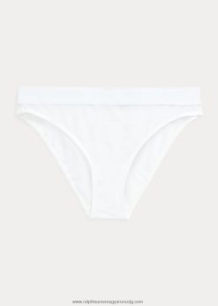 hálós alacsony emelkedésű bikini rövidnadrág 2680483374 nők Ralph Lauren fehér felhő