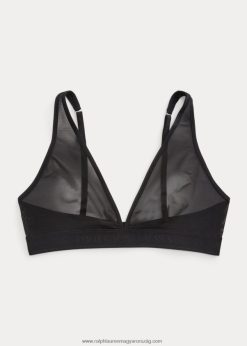 hálós béleletlen merülő melltartó 2680483376 nők Ralph Lauren ónix