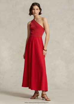 hibrid egyvállas koktélruha 2680482983 nők Ralph Lauren naplemente vörös