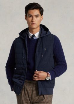 hibrid kapucnis mellény 2680481165 férfiak Ralph Lauren repülő haditengerészet