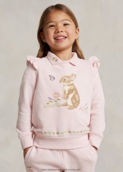 holdújévi nyuszi gyapjú pulóver 2680486730 gyerekek Ralph Lauren csipetnyi rózsaszín