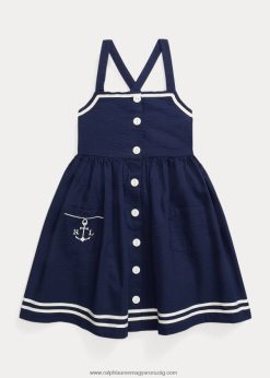 horgonypamut seersocker ruha 2680486859 gyerekek Ralph Lauren kifinomult haditengerészet