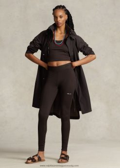 ismétlődő logós stretch legging 2680483070 nők Ralph Lauren antik barna