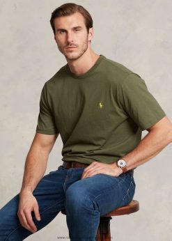 jersey crewneck póló 2680488711 férfiak Ralph Lauren sötét zsálya