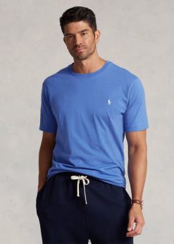 jersey crewneck póló 2680488716 férfiak Ralph Lauren leánykő kék