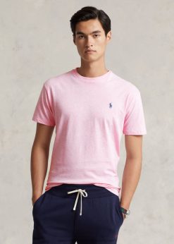 jersey crewneck póló-mindenhez passzol 268048161 férfiak Ralph Lauren rózsaszín hanga
