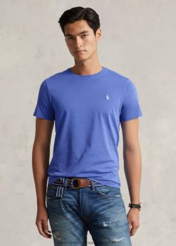 jersey crewneck póló-mindenhez passzol 268048172 férfiak Ralph Lauren kék