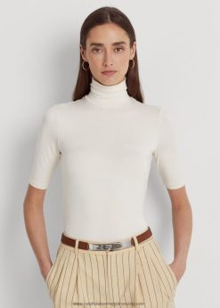 jersey garbó felső 2680484245 nők Ralph Lauren mascarpone krém