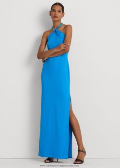 jersey kötőfék ruha 2680483911 nők Ralph Lauren lángoló óceán