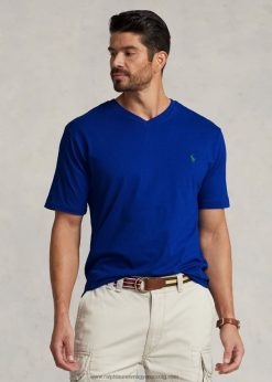 jersey V-nyakú póló 2680481846 férfiak Ralph Lauren zafír csillag