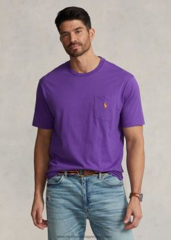 jersey zsebes póló 2680481856 férfiak Ralph Lauren nyakkendő lila