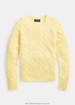 kábel kötésű kasmír pulóver 2680487195 gyerekek Ralph Lauren beekman sárga