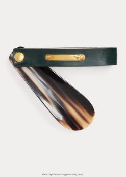 kantár bőr cipőkanál 2680482345 férfiak Ralph Lauren brit versenyzöld