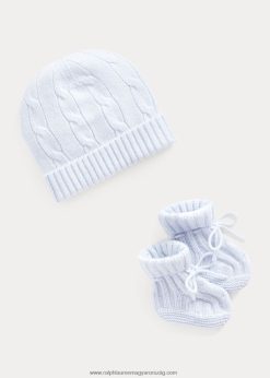kasmír sapka és csizma szett 2680488037 baba Ralph Lauren gyöngyház kék