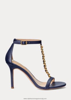 Kate nappa bőr szandál 2680489721 nők Ralph Lauren kifinomult haditengerészet