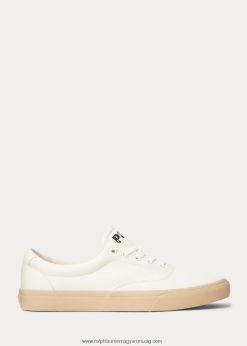 Keaton twill uniszex tornacipő 2680482034 egynemű Ralph Lauren törtfehér/homokdűne