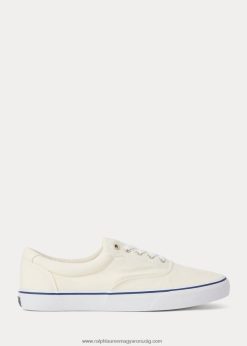 Keaton vászon tornacipő 2680482029 férfiak Ralph Lauren pergamen krém