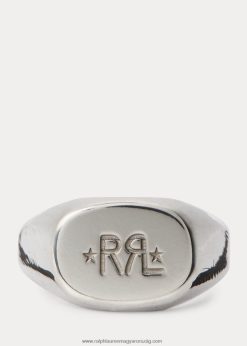 kézzel készített sterling ezüst pecsétgyűrű 2680488888 férfiak Ralph Lauren ezüst