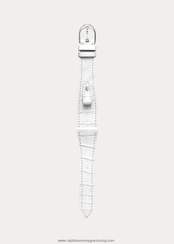 kis kengyelű aligátor óraszíj 2680482859 férfiak Ralph Lauren fehér