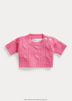 kis póló medve kasmír pulóver 2680488107 baba Ralph Lauren hammond rózsaszín