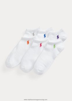 klasszikus bokazokni 6 db 2680485489 nők Ralph Lauren fehér