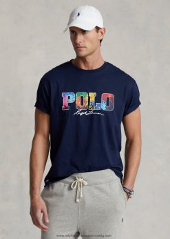 klasszikus fazonú logós mez póló 268048387 férfiak Ralph Lauren tengerjáró haditengerészet