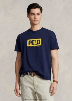 klasszikus fazonú logós mez póló 268048500 férfiak Ralph Lauren tengerjáró haditengerészet