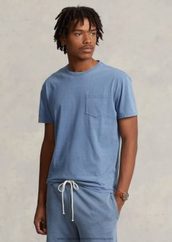 klasszikus fazonú mez zsebes póló 268048420 férfiak Ralph Lauren haditengerészet