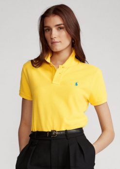 klasszikus szabású hálós póló 2680489221 nők Ralph Lauren sárgaúszójú
