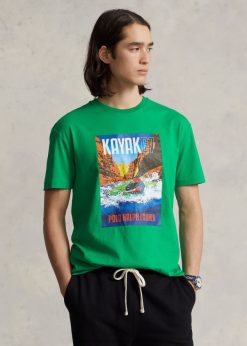 klasszikus szabású mez grafikus póló 268048807 férfiak Ralph Lauren származik