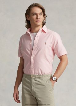klasszikus szabású oxford ing 268048655 férfiak Ralph Lauren rózsaszín