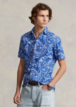 klasszikus szabású paisley oxford ing 268048621 férfiak Ralph Lauren jerry paisley