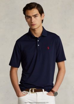 klasszikus szabású teljesítmény póló 268048359 férfiak Ralph Lauren kifinomult haditengerészet