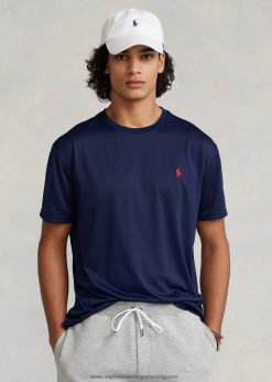 klasszikus szabású teljesítmény trikó póló 268048280 férfiak Ralph Lauren kifinomult haditengerészet