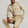 klasszikus szabású twill munkaing 2680488435 férfiak Ralph Lauren khaki