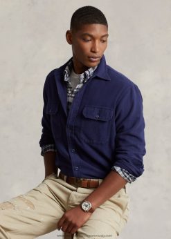 klasszikus szabású zerge munkaing 268048130 férfiak Ralph Lauren newporti haditengerészet