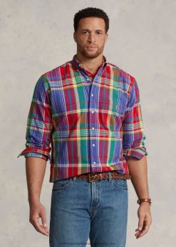 kockás oxford ing 2680481524 férfiak Ralph Lauren piros/kék multi