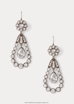 könnycsepp kristály csepp fülbevaló 2680485608 nők Ralph Lauren ezüst