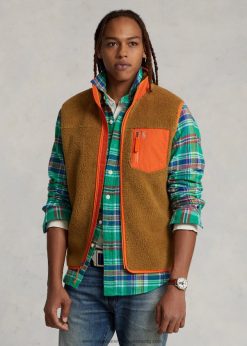 kötött bolyhos gyapjú mellény 2680481254 férfiak Ralph Lauren sandsurf